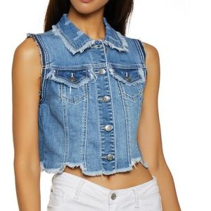 Cello denim vest  size m